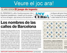 ELS NOMS DELS CARRERS DE BARCELONA